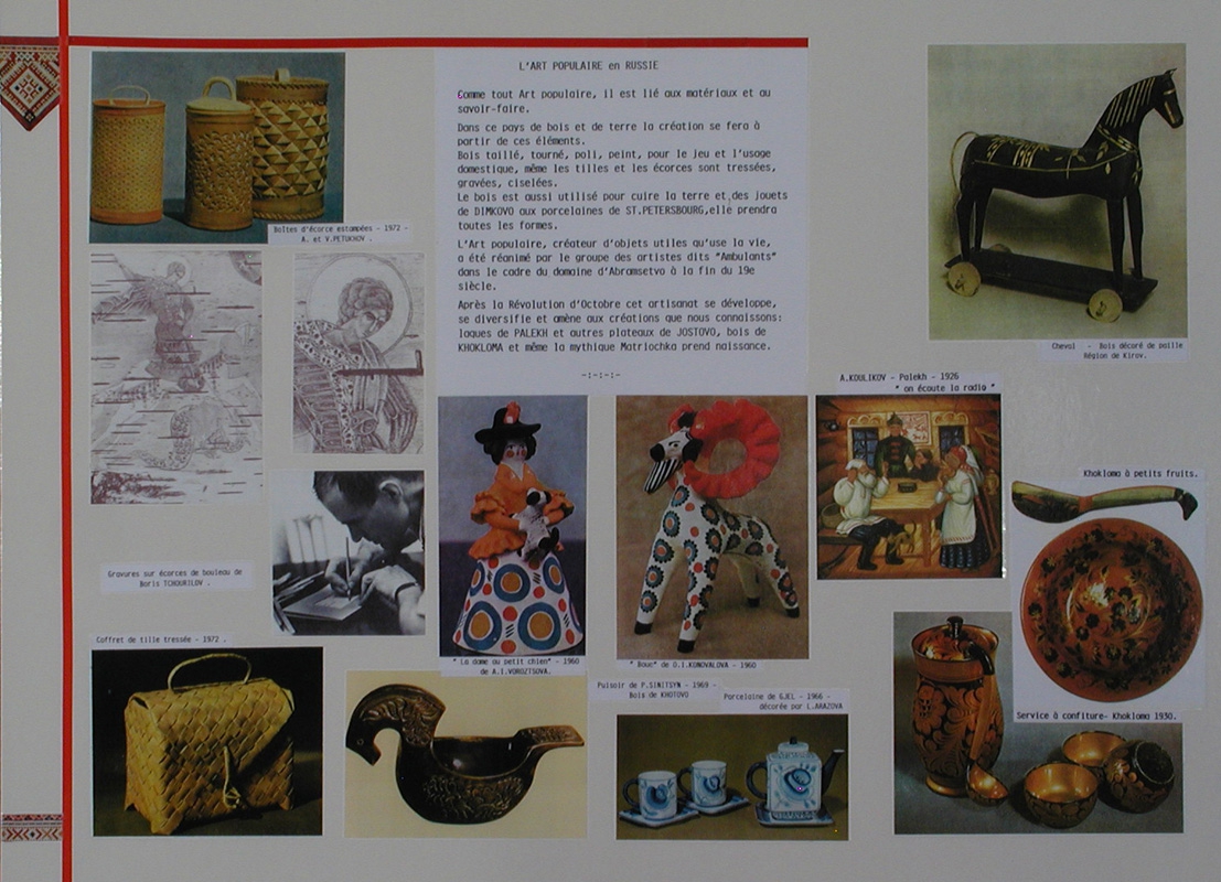 L'ARTISANAT DE LA RUSSIE